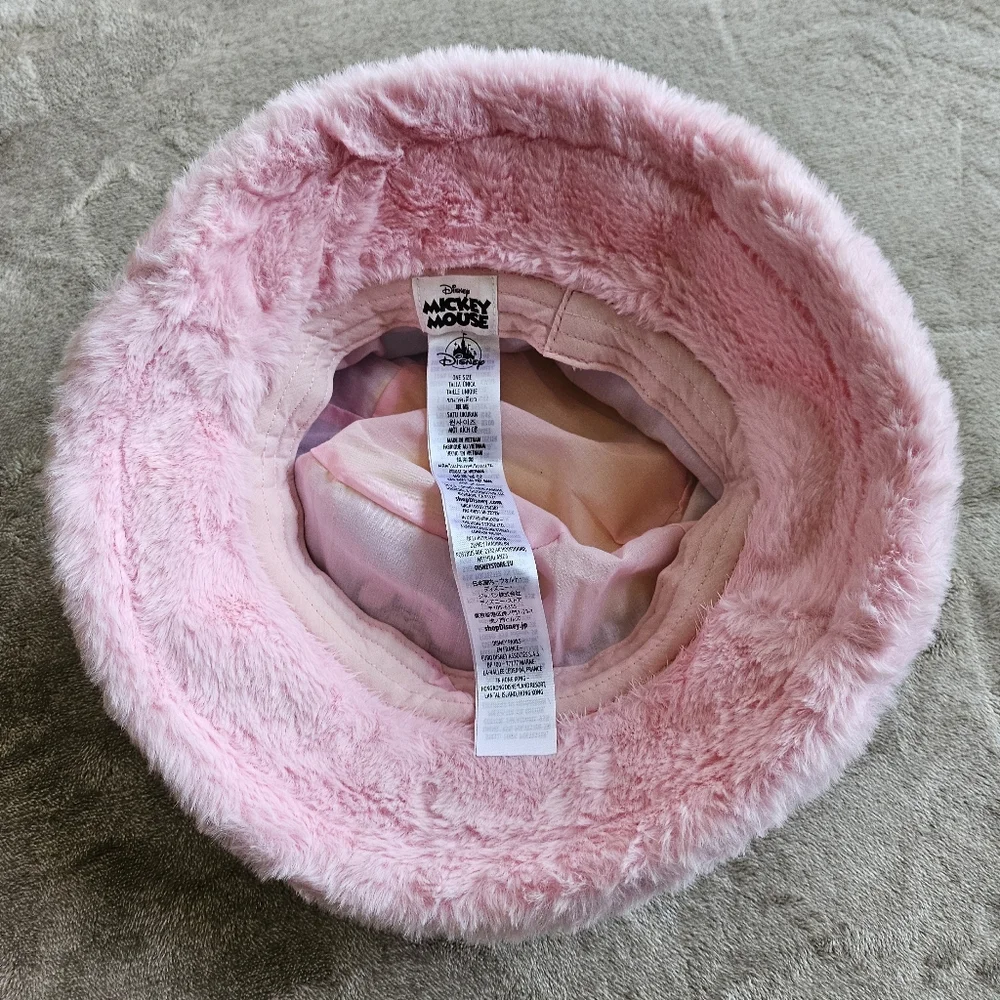 Disney Mickey Pastel Furry Bucket Hat, OS
